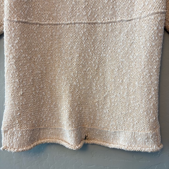 Free people marled bright lights open stitch sweater in beige color small - Picture 16 of 16